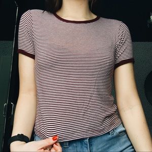 SOLD! Brandy Melville Striped Top